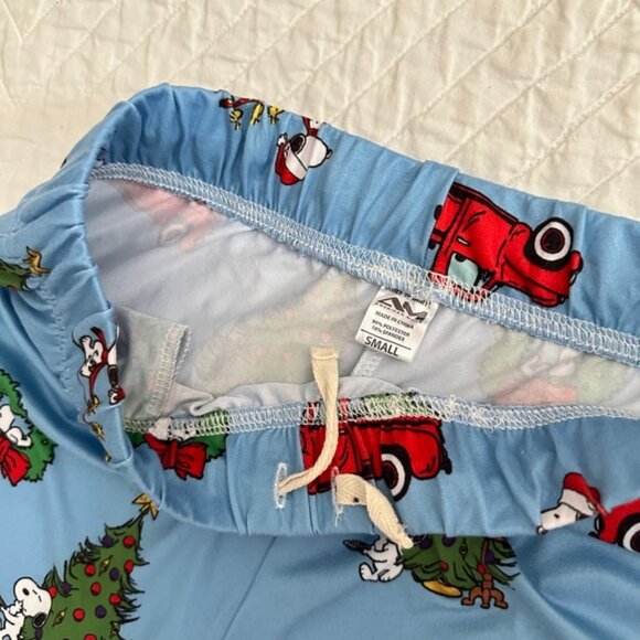 Brief Insanity Snoopy Peanuts Christmas Tree Pajama Lounge Pants Holiday Small - Picture 7 of 10